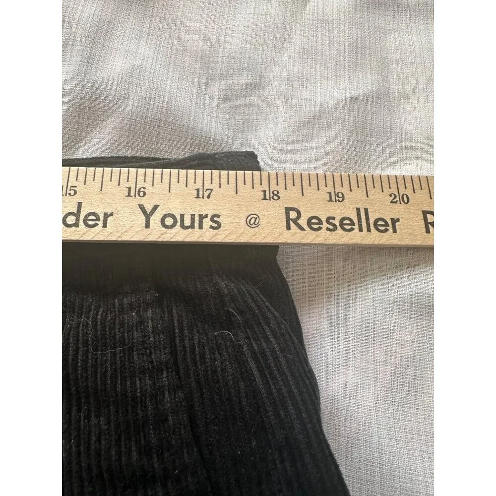 Claiborne Mens Black Corduroy Pants 36x32 100% Cotton Normcore Preppy Academia - Picture 4 of 5
